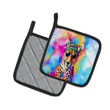 Load image into Gallery viewer, Hippie Animal Cheetah Pot Holders - Set of 2 Decorative Kitchen Helpers | Made in the USA