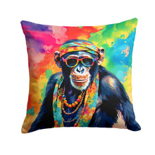 Load image into Gallery viewer, Hippie Animal Chimpanzee Throw Pillow - 14x14 Decorative Pillow – Art for Your Home &amp; Patio