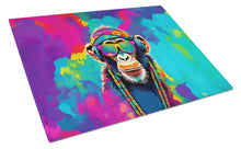 Load image into Gallery viewer, Hippie Animal Chimpanzee Glass Cutting Boards – Durable, Decorative Kitchen Art