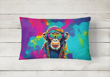 Load image into Gallery viewer, Hippie Animal Chimpanzee Throw Pillow