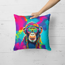 Load image into Gallery viewer, Hippie Animal Chimpanzee Throw Pillow