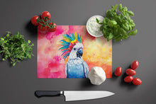 Load image into Gallery viewer, Hippie Animal Cockatoo Glass Cutting Boards – Durable, Decorative Kitchen Art