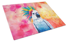 Load image into Gallery viewer, Hippie Animal Cockatoo Glass Cutting Boards – Durable, Decorative Kitchen Art