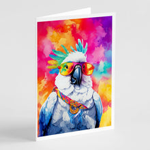 Load image into Gallery viewer, Hippie Animal Cockatoo Greeting Cards - Blank Note Cards – 8-Pack of Artist-Designed Cards with Envelopes