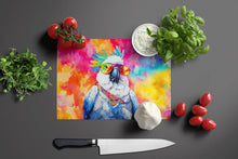 Load image into Gallery viewer, Hippie Animal Cockatoo Glass Cutting Boards – Durable, Decorative Kitchen Art