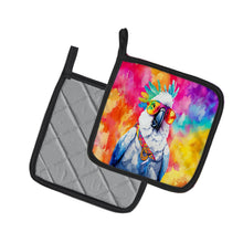 Load image into Gallery viewer, Hippie Animal Cockatoo Pot Holders - Set of 2 Decorative Kitchen Helpers | Made in the USA