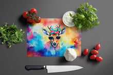 Load image into Gallery viewer, Hippie Animal Deer Glass Cutting Boards – Durable, Decorative Kitchen Art