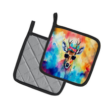 Load image into Gallery viewer, Hippie Animal Deer Pot Holders - Set of 2 Decorative Kitchen Helpers | Made in the USA