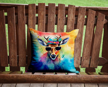 Load image into Gallery viewer, Hippie Animal Deer Throw Pillow - 14x14 Decorative Pillow – Art for Your Home &amp; Patio