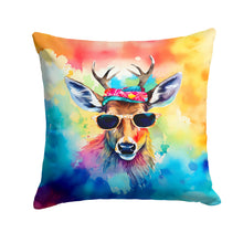 Load image into Gallery viewer, Hippie Animal Deer Throw Pillow - 14x14 Decorative Pillow – Art for Your Home &amp; Patio