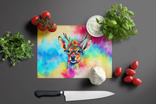 Load image into Gallery viewer, Hippie Animal Deer Glass Cutting Boards – Durable, Decorative Kitchen Art