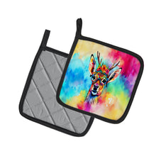 Load image into Gallery viewer, Hippie Animal Deer Pot Holders - Set of 2 Decorative Kitchen Helpers | Made in the USA