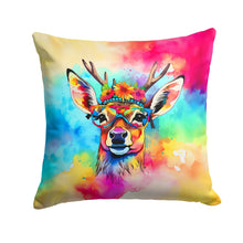 Load image into Gallery viewer, Hippie Animal Deer Throw Pillow - 14x14 Decorative Pillow – Art for Your Home &amp; Patio