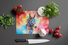 Load image into Gallery viewer, Hippie Animal Donkey Glass Cutting Boards – Durable, Decorative Kitchen Art