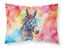 Load image into Gallery viewer, Hippie Animal Donkey Standard Pillowcase – Artistic Decorative Front, White Back