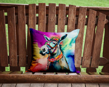 Load image into Gallery viewer, Hippie Animal Donkey Throw Pillow - 14x14 Decorative Pillow – Art for Your Home &amp; Patio