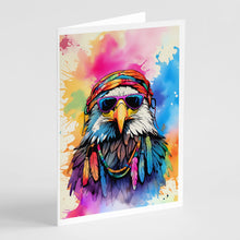 Load image into Gallery viewer, Hippie Animal Eagle Greeting Cards - Blank Note Cards – 8-Pack of Artist-Designed Cards with Envelopes