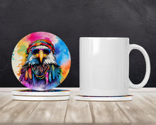 Load image into Gallery viewer, Hippie Animal Eagle Large Sandstone Coasters Pack of 4
