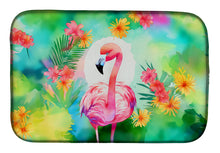 Load image into Gallery viewer, Hippie Animal Flamingo Dish Drying Mat