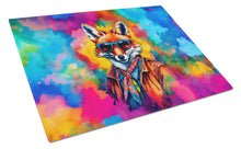 Load image into Gallery viewer, Hippie Animal Fox Glass Cutting Boards – Durable, Decorative Kitchen Art