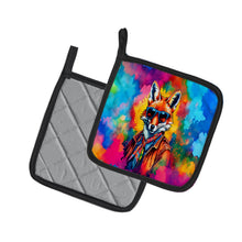 Load image into Gallery viewer, Hippie Animal Fox Pot Holders - Set of 2 Decorative Kitchen Helpers | Made in the USA