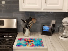 Load image into Gallery viewer, Hippie Animal Fox Glass Cutting Boards – Durable, Decorative Kitchen Art