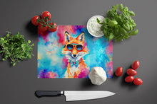Load image into Gallery viewer, Hippie Animal Fox Glass Cutting Boards – Durable, Decorative Kitchen Art