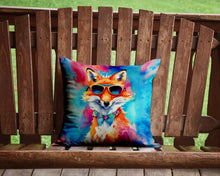 Load image into Gallery viewer, Hippie Animal Fox Throw Pillow - 14x14 Decorative Pillow – Art for Your Home &amp; Patio