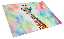 Load image into Gallery viewer, Hippie Animal Giraffe Glass Cutting Boards – Durable, Decorative Kitchen Art