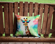Load image into Gallery viewer, Hippie Animal Giraffe Throw Pillow - 14x14 Decorative Pillow – Art for Your Home &amp; Patio