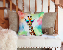 Load image into Gallery viewer, Hippie Animal Giraffe Throw Pillow - 14x14 Decorative Pillow – Art for Your Home &amp; Patio