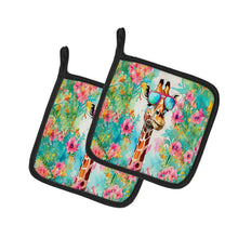 Load image into Gallery viewer, Hippie Animal Giraffe Pot Holders - Set of 2 Decorative Kitchen Helpers | Made in the USA