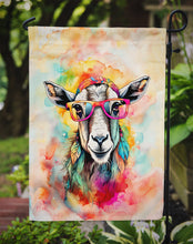 Load image into Gallery viewer, Goat Garden Flag - Hippie Aniimals - Animal-Themed Yard Decor
