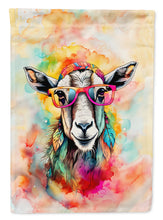 Load image into Gallery viewer, Goat Garden Flag - Hippie Aniimals - Animal-Themed Yard Decor