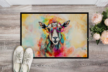 Load image into Gallery viewer, Hippie Animal Goat Doormat-24x36 Indoor / Outdoor Rug | Made in USA