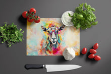 Load image into Gallery viewer, Hippie Animal Goat Glass Cutting Boards – Durable, Decorative Kitchen Art