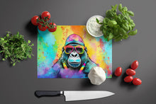 Load image into Gallery viewer, Hippie Animal Gorilla Glass Cutting Boards – Durable, Decorative Kitchen Art