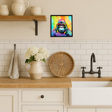 Load image into Gallery viewer, Hippie Animal Gorilla Framed Metal Print