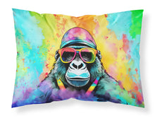 Load image into Gallery viewer, Hippie Animal Gorilla Standard Pillowcase – Artistic Decorative Front, White Back
