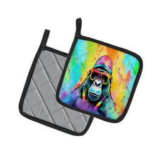 Load image into Gallery viewer, Hippie Animal Gorilla Pot Holders - Set of 2 Decorative Kitchen Helpers | Made in the USA