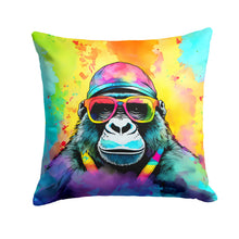 Load image into Gallery viewer, Hippie Animal Gorilla Throw Pillow - 14x14 Decorative Pillow – Art for Your Home &amp; Patio