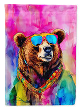 Load image into Gallery viewer, Hippie Animal Grizzly Bear House Flag