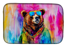 Load image into Gallery viewer, Hippie Animal Grizzly Bear Dish Drying Mat