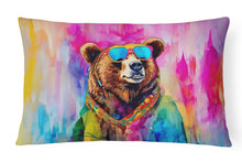Load image into Gallery viewer, Hippie Animal Grizzly Bear Throw Pillow