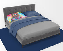 Load image into Gallery viewer, Hippie Animal Grizzly Bear Standard Pillowcase – Artistic Decorative Front, White Back