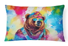 Load image into Gallery viewer, Hippie Animal Grizzly Bear Throw Pillow