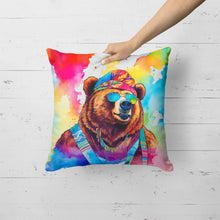 Load image into Gallery viewer, Hippie Animal Grizzly Bear Throw Pillow