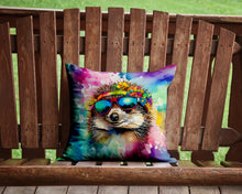 Load image into Gallery viewer, Hippie Animal Hedgehog Throw Pillow - 14x14 Decorative Pillow – Art for Your Home &amp; Patio