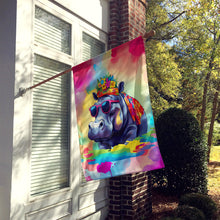 Load image into Gallery viewer, Hippie Animal Hippopotamus House Flag