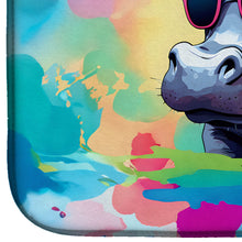 Load image into Gallery viewer, Hippie Animal Hippopotamus Dish Drying Mat